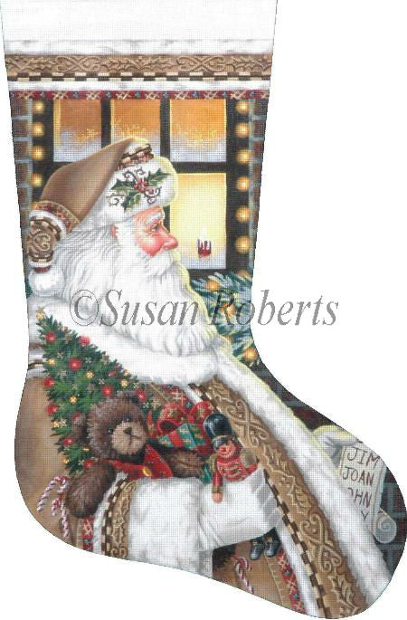 Santa On The Job - Stocking