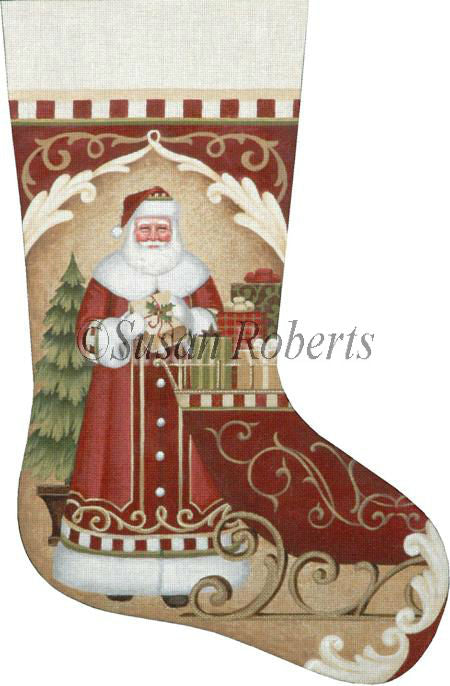 Santa's Red Sleigh - Stocking