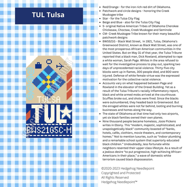 Retro Travel Tag · Tulsa