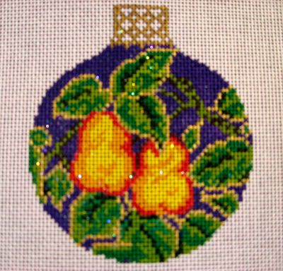 Two Pears Reflection Bauble