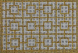 wallet insert geometric squares - metallic gold