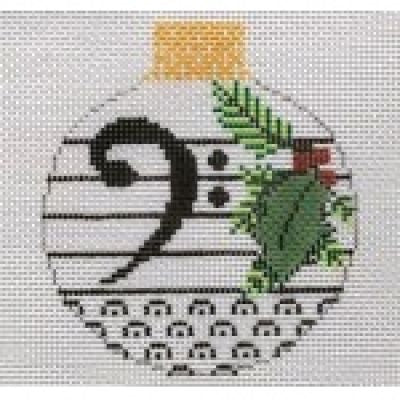 Bass Clef Reflection Bauble