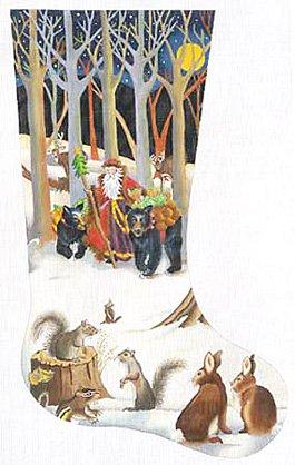 Julie Thompson · Woodland Santa Stocking
