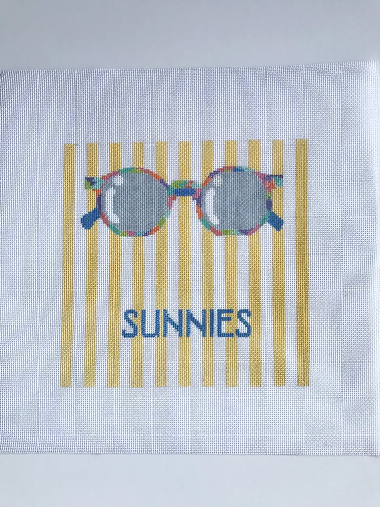 Eyeglass Case - Yellow Stripe Sunnies