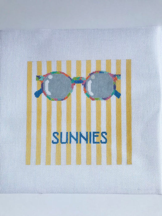 Eyeglass Case - Yellow Stripe Sunnies
