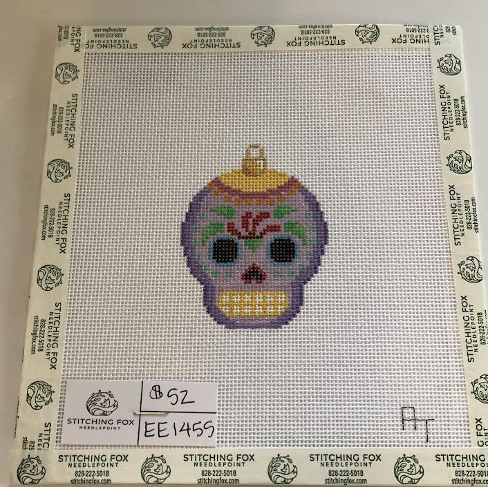 Spooky, Sparkly Sugar Skull Ornament