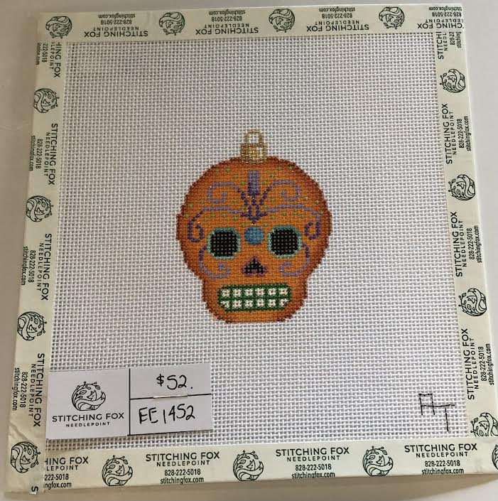Spooky, Sparkly, Sugar Skull Ornament
