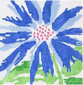 Medium Blue Splash Flower