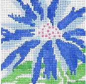 Small Blue Splash Flower