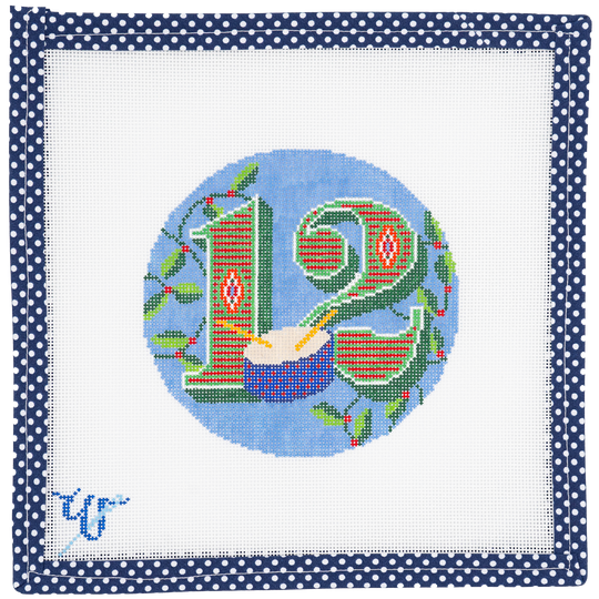 12 Days of Christmas - Day 12 - Twelve Drummers Drumming (with stitch guide)