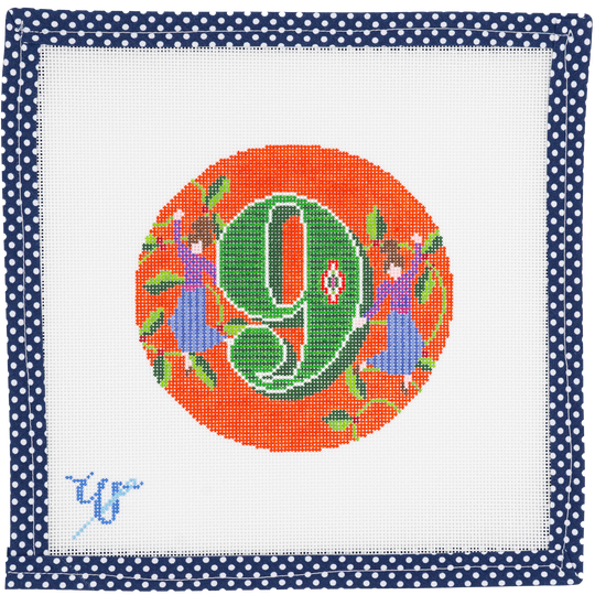 12 Days of Christmas - Day 9 - Nine Ladies Dancing (with stitch guide)
