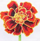 14" Simple Flowers - Mahogany Marigold
