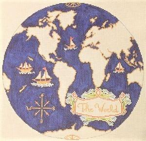 Atlas Pillow in Dark Blue
