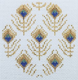 Peacock Feathers Round