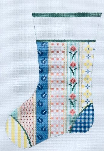 Mini Stocking - Vintage Quilt