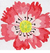 Medium Dazzle Flowers Coaster - Coral