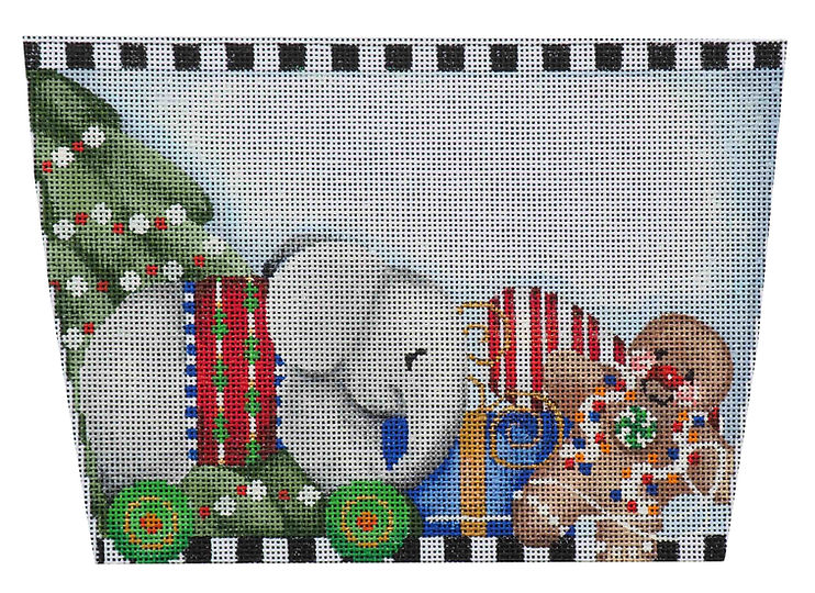 Elephant on Wheels Stocking Cuff