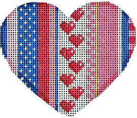 “Be Mine” Stripe Heart II