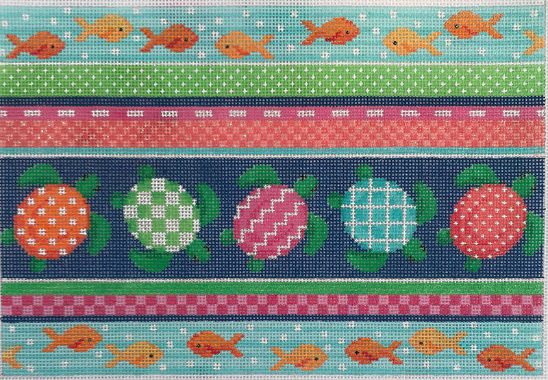 Sea Turtle Collage Clutch