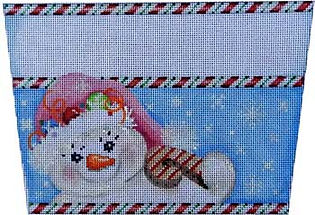 Pink Hat Snowlady Stocking Cuff
