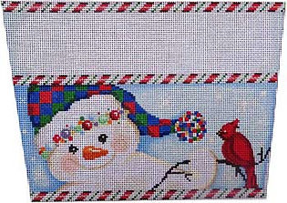 Check Hat Snowman Stocking Cuff