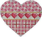 Pink Lattice/Hearts/Plaid Heart