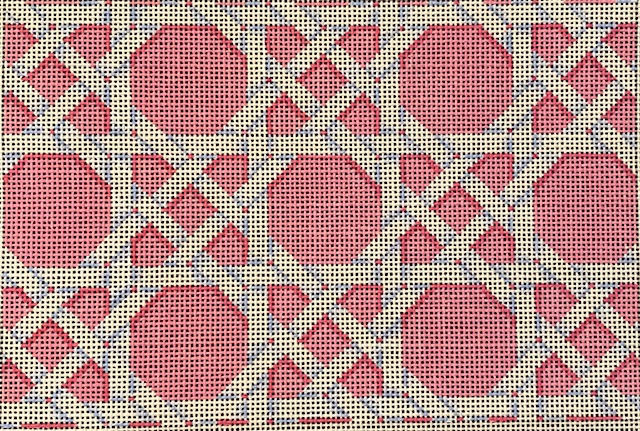 Pink Caning Pattern Clutch