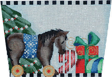 Horse on Wheels Stocking Cuff