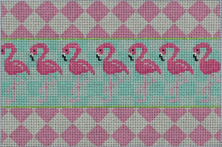 Harlequin Flamingo Clutch