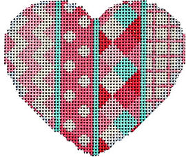 Chevron/Dots/Harlequin Heart