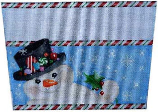 Top Hat Snowman Stocking Cuff
