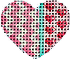 Chevron/Hearts Mini Heart