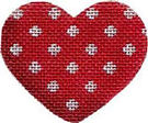 Red Polka Dot Mini Heart