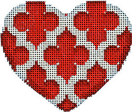 Quatrefoil Heart/Red