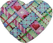 Diagonal Woven Ribbons Heart