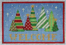 Funky Trees Welcome Sign