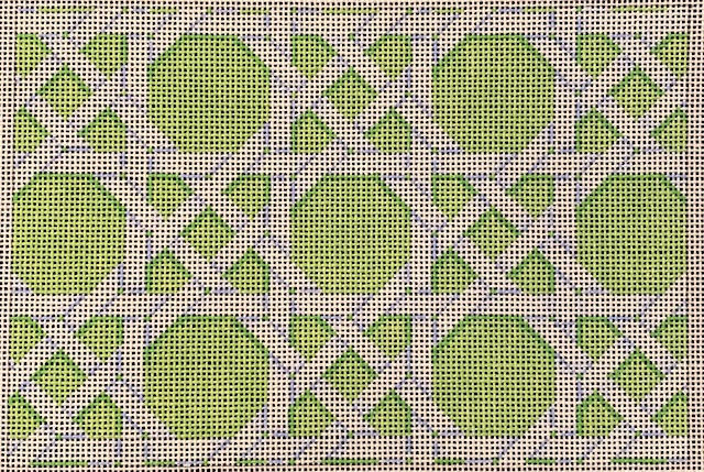 Lime Caning Pattern Clutch