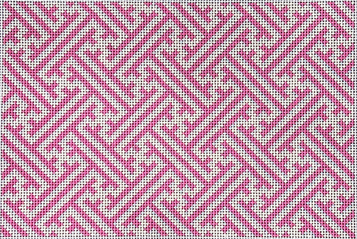 Pink Fretwork Clutch