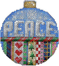 Peace/Stripes Ball Ornament Large