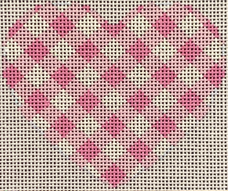 Light Pink Gingham Heart