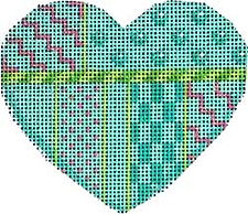 Turquoise Patterns Heart