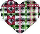 Pink/Green Ribbon Mini Heart