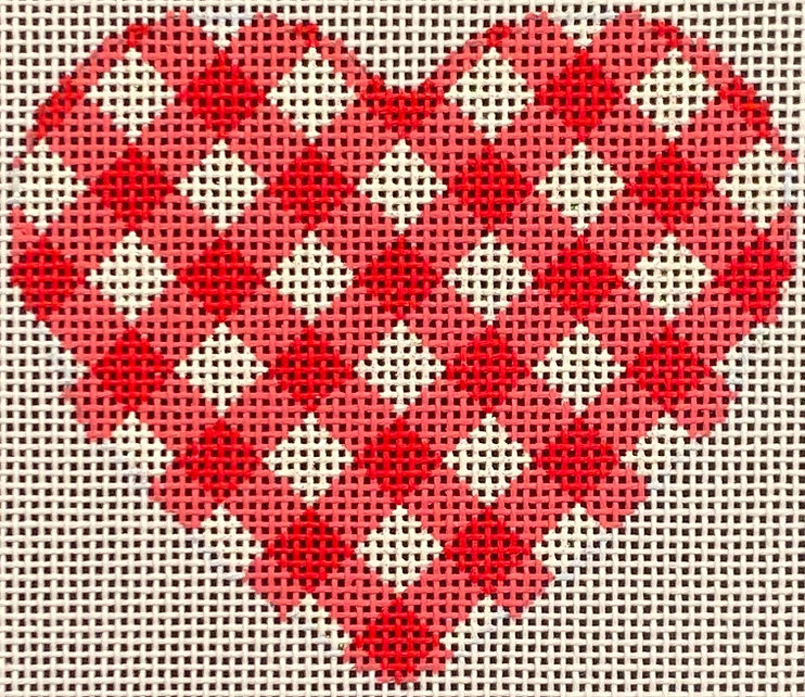 Red Gingham Heart