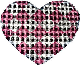 Pink Harlequin Heart