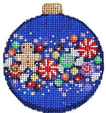 Gingerbread Confetti Ball Ornament