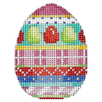 Eggs Plaid Stripes Mini Egg