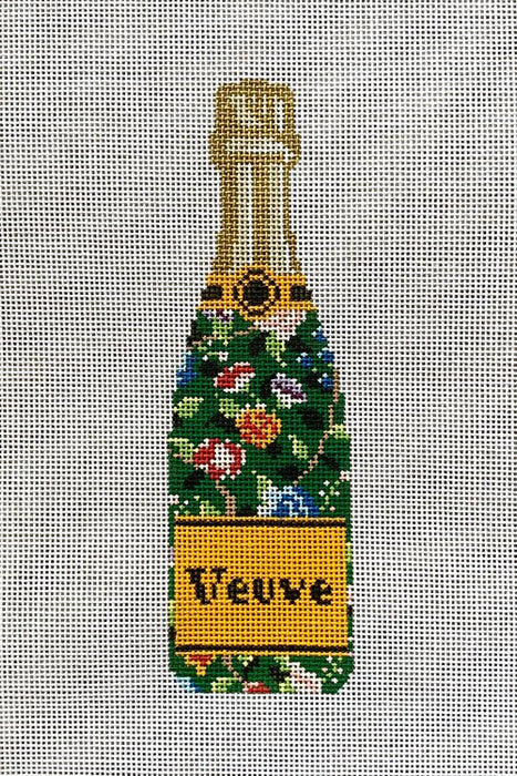 Veuve Bottle - Green Floral