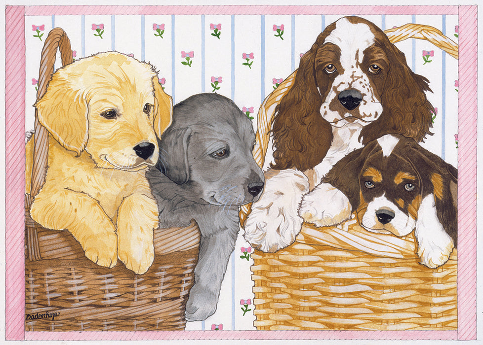 Doggies in a Basket