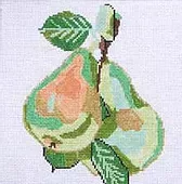 Green Pears Coaster