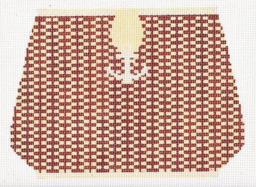 Large Nantucket Basket with Anchor